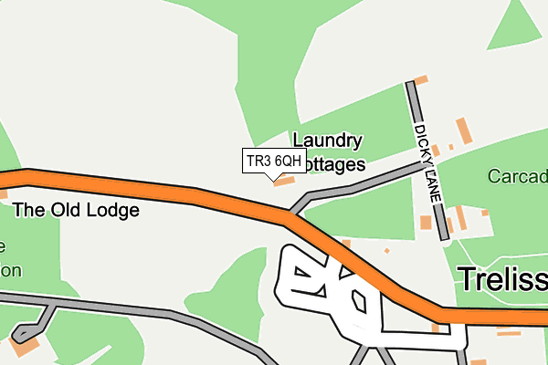 TR3 6QH map - OS OpenMap – Local (Ordnance Survey)