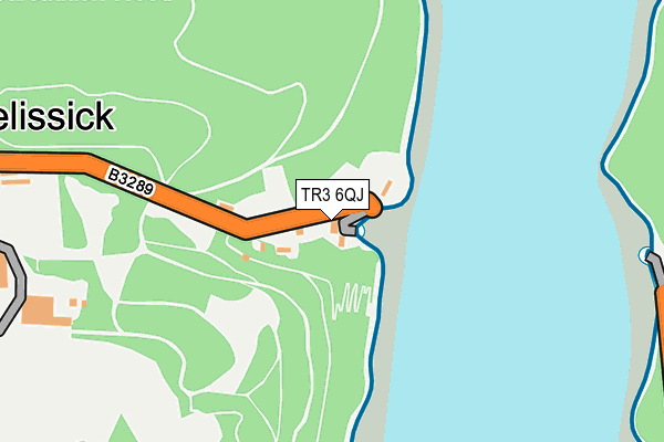 TR3 6QJ map - OS OpenMap – Local (Ordnance Survey)