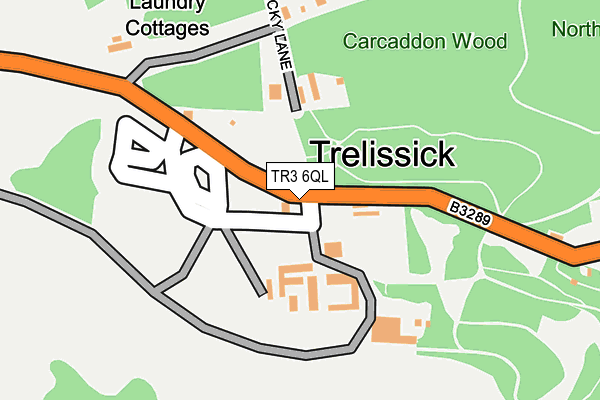 TR3 6QL map - OS OpenMap – Local (Ordnance Survey)