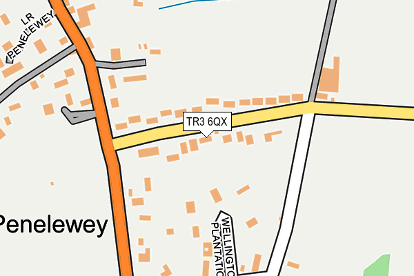 TR3 6QX map - OS OpenMap – Local (Ordnance Survey)