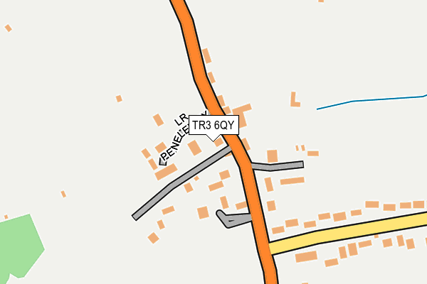 TR3 6QY map - OS OpenMap – Local (Ordnance Survey)