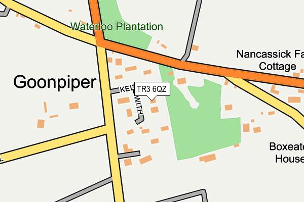 TR3 6QZ map - OS OpenMap – Local (Ordnance Survey)