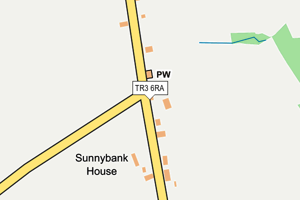 TR3 6RA map - OS OpenMap – Local (Ordnance Survey)