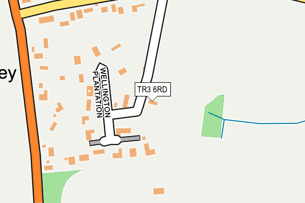 TR3 6RD map - OS OpenMap – Local (Ordnance Survey)