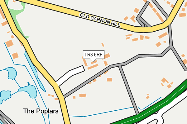 TR3 6RF map - OS OpenMap – Local (Ordnance Survey)