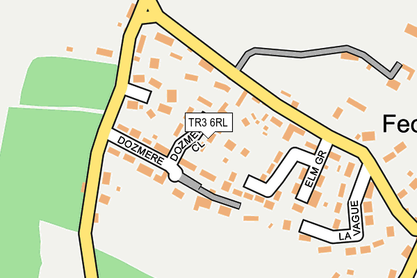 TR3 6RL map - OS OpenMap – Local (Ordnance Survey)