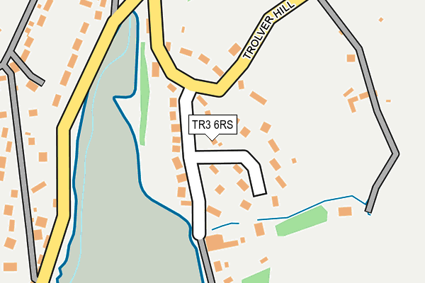 TR3 6RS map - OS OpenMap – Local (Ordnance Survey)