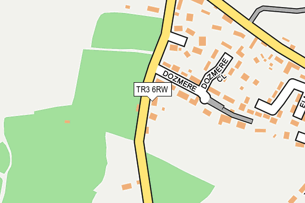 TR3 6RW map - OS OpenMap – Local (Ordnance Survey)