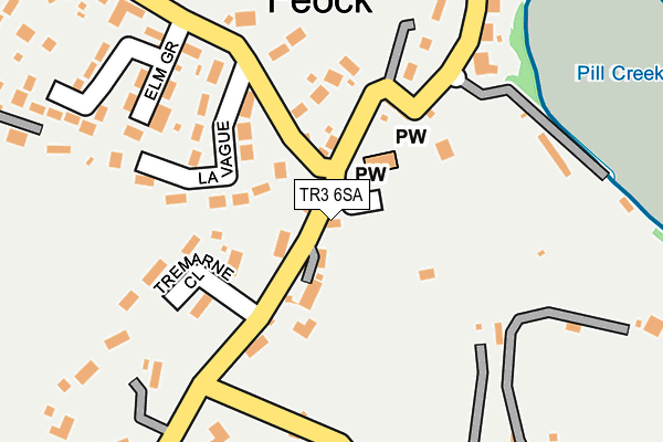 TR3 6SA map - OS OpenMap – Local (Ordnance Survey)