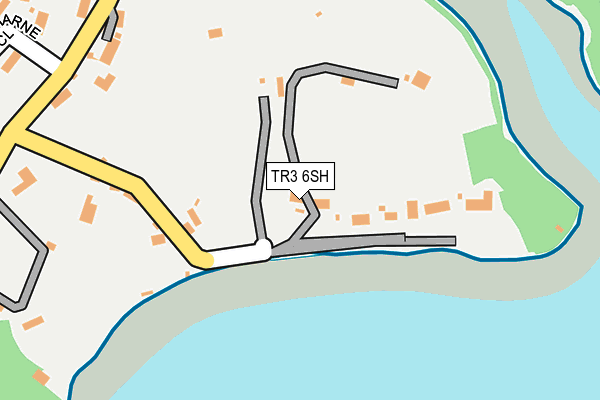 TR3 6SH map - OS OpenMap – Local (Ordnance Survey)