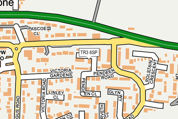 TR3 6SP map - OS OpenMap – Local (Ordnance Survey)