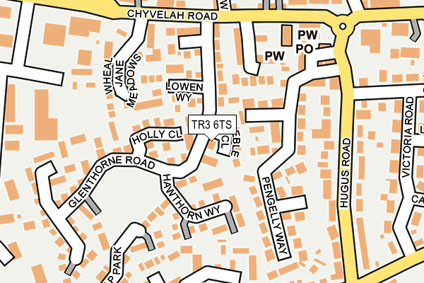 TR3 6TS map - OS OpenMap – Local (Ordnance Survey)