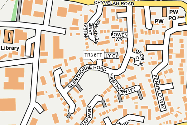 TR3 6TT map - OS OpenMap – Local (Ordnance Survey)