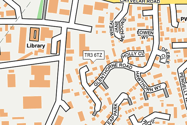 TR3 6TZ map - OS OpenMap – Local (Ordnance Survey)