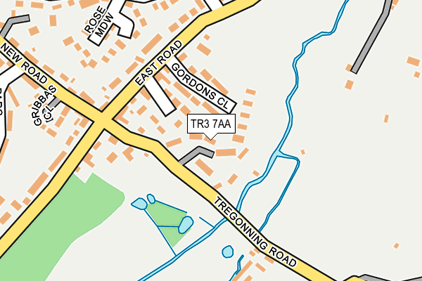 TR3 7AA map - OS OpenMap – Local (Ordnance Survey)