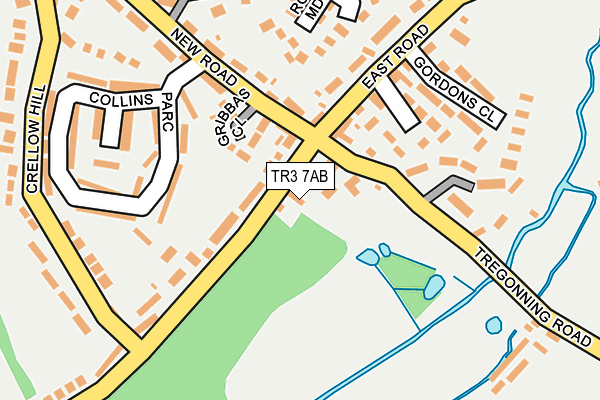 TR3 7AB map - OS OpenMap – Local (Ordnance Survey)