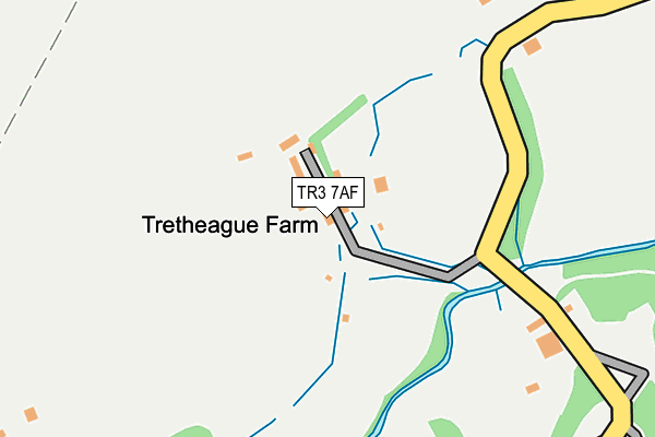 TR3 7AF map - OS OpenMap – Local (Ordnance Survey)