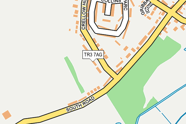 TR3 7AG map - OS OpenMap – Local (Ordnance Survey)