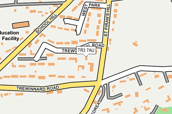 TR3 7AU map - OS OpenMap – Local (Ordnance Survey)