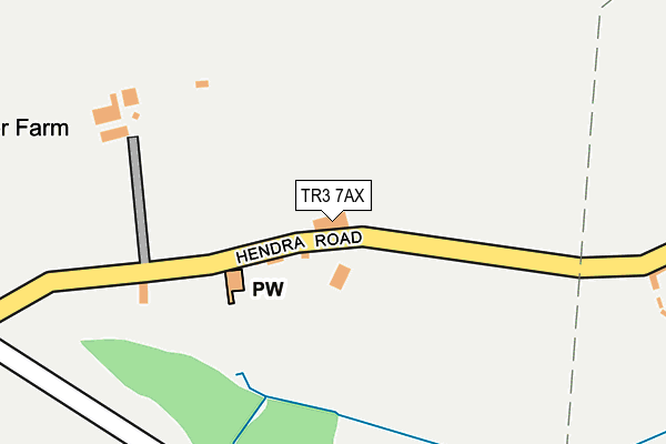 TR3 7AX map - OS OpenMap – Local (Ordnance Survey)
