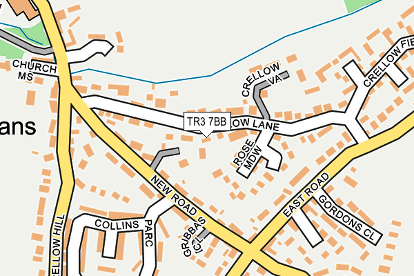 TR3 7BB map - OS OpenMap – Local (Ordnance Survey)