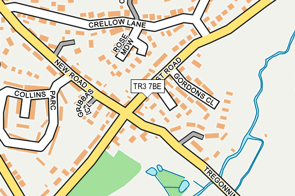 TR3 7BE map - OS OpenMap – Local (Ordnance Survey)