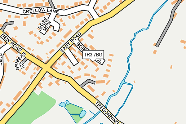 TR3 7BG map - OS OpenMap – Local (Ordnance Survey)