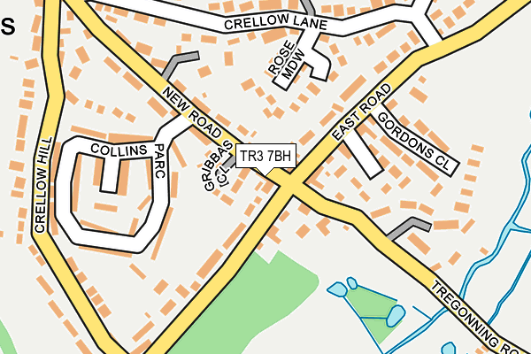 TR3 7BH map - OS OpenMap – Local (Ordnance Survey)