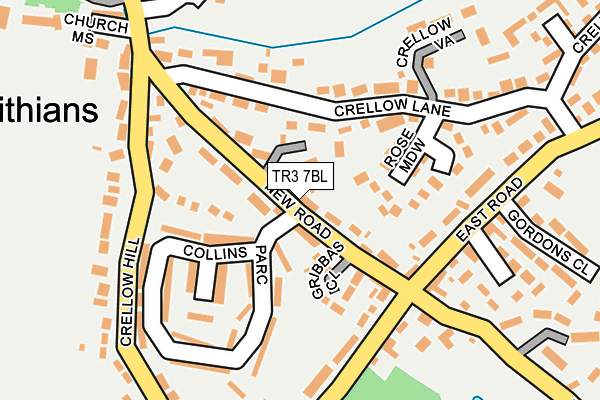 TR3 7BL map - OS OpenMap – Local (Ordnance Survey)