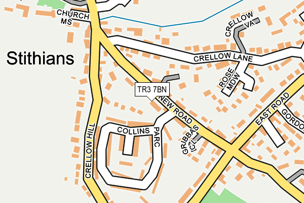 TR3 7BN map - OS OpenMap – Local (Ordnance Survey)