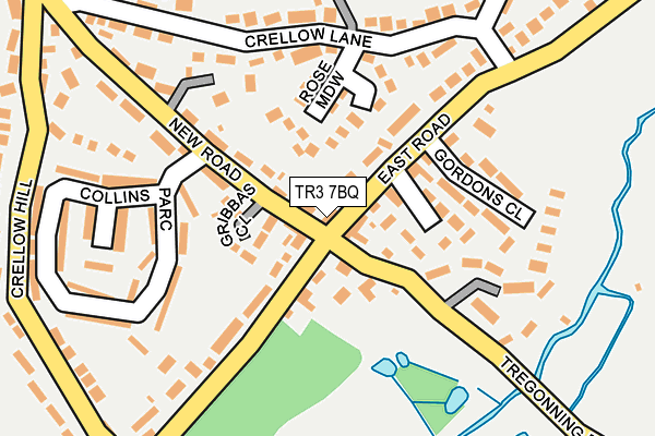 TR3 7BQ map - OS OpenMap – Local (Ordnance Survey)