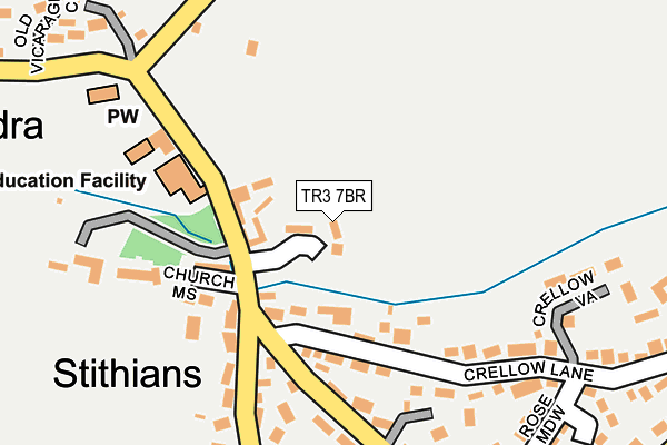 TR3 7BR map - OS OpenMap – Local (Ordnance Survey)