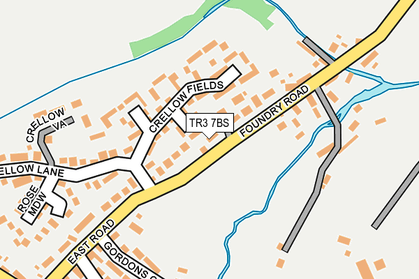 TR3 7BS map - OS OpenMap – Local (Ordnance Survey)