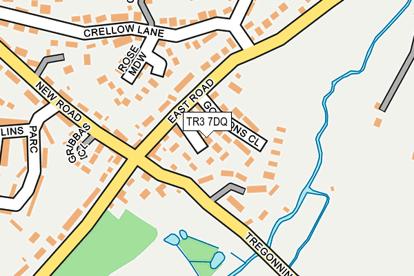TR3 7DQ map - OS OpenMap – Local (Ordnance Survey)