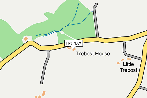 TR3 7DW map - OS OpenMap – Local (Ordnance Survey)