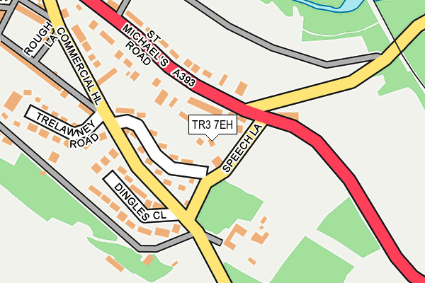 TR3 7EH map - OS OpenMap – Local (Ordnance Survey)