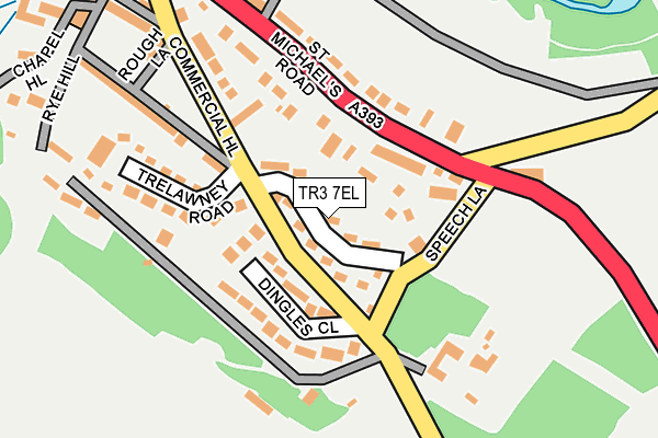 TR3 7EL map - OS OpenMap – Local (Ordnance Survey)