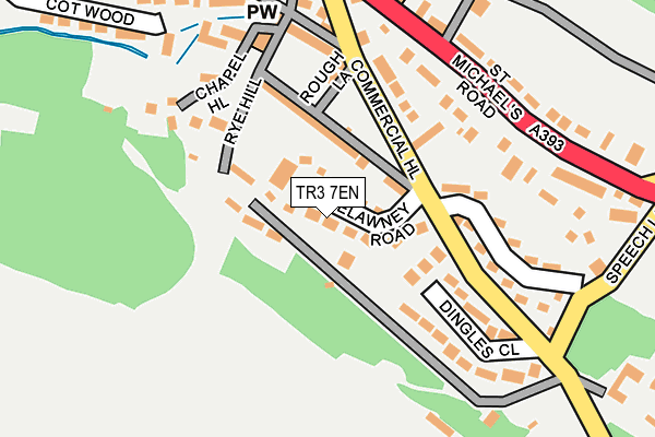 TR3 7EN map - OS OpenMap – Local (Ordnance Survey)