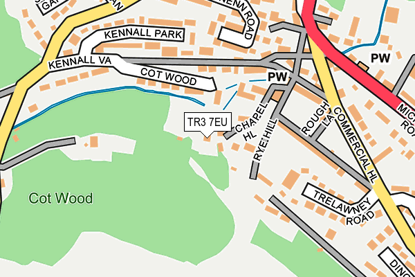 TR3 7EU map - OS OpenMap – Local (Ordnance Survey)