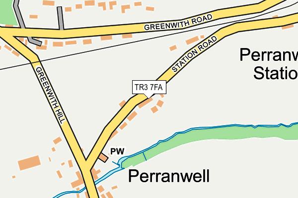 TR3 7FA map - OS OpenMap – Local (Ordnance Survey)
