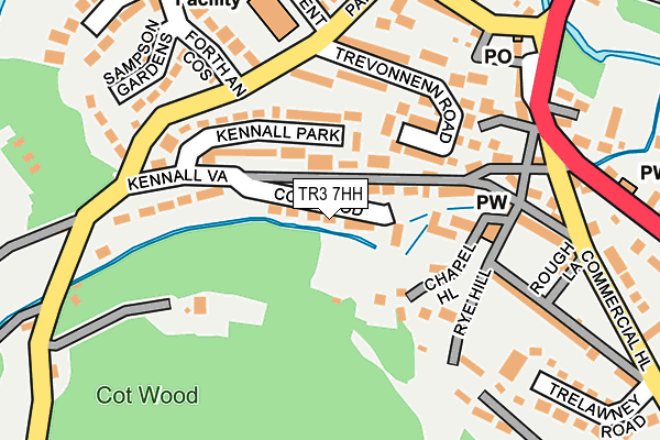 TR3 7HH map - OS OpenMap – Local (Ordnance Survey)