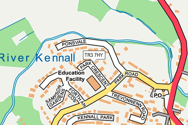 TR3 7HY map - OS OpenMap – Local (Ordnance Survey)
