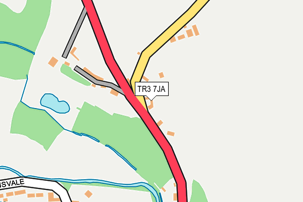 TR3 7JA map - OS OpenMap – Local (Ordnance Survey)