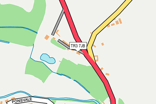TR3 7JB map - OS OpenMap – Local (Ordnance Survey)