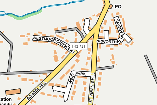 TR3 7JT map - OS OpenMap – Local (Ordnance Survey)