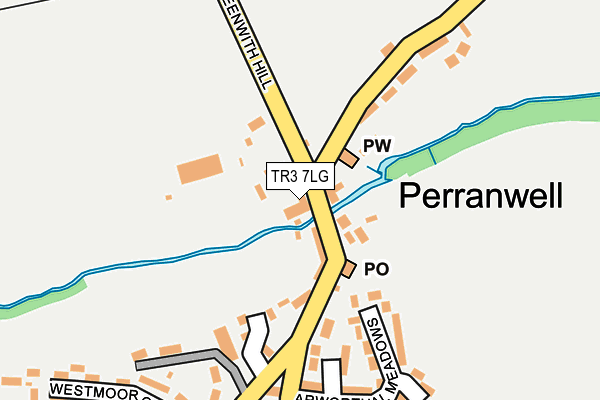 TR3 7LG map - OS OpenMap – Local (Ordnance Survey)
