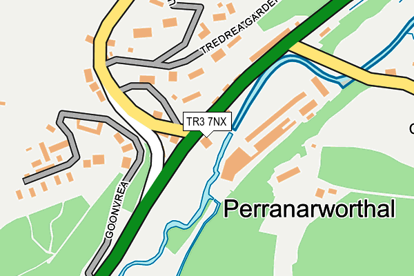 TR3 7NX map - OS OpenMap – Local (Ordnance Survey)