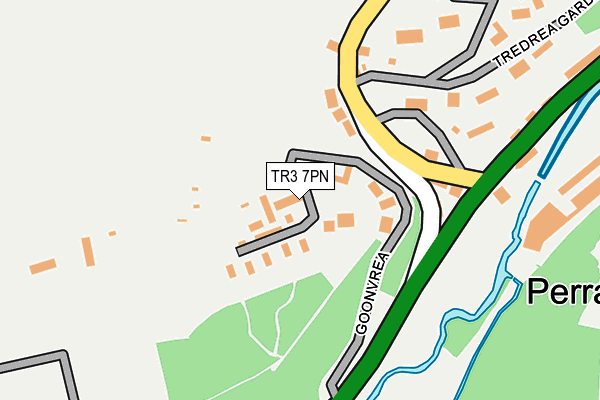 TR3 7PN map - OS OpenMap – Local (Ordnance Survey)