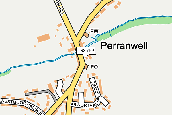 TR3 7PP map - OS OpenMap – Local (Ordnance Survey)