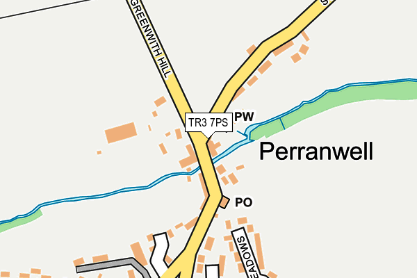 TR3 7PS map - OS OpenMap – Local (Ordnance Survey)